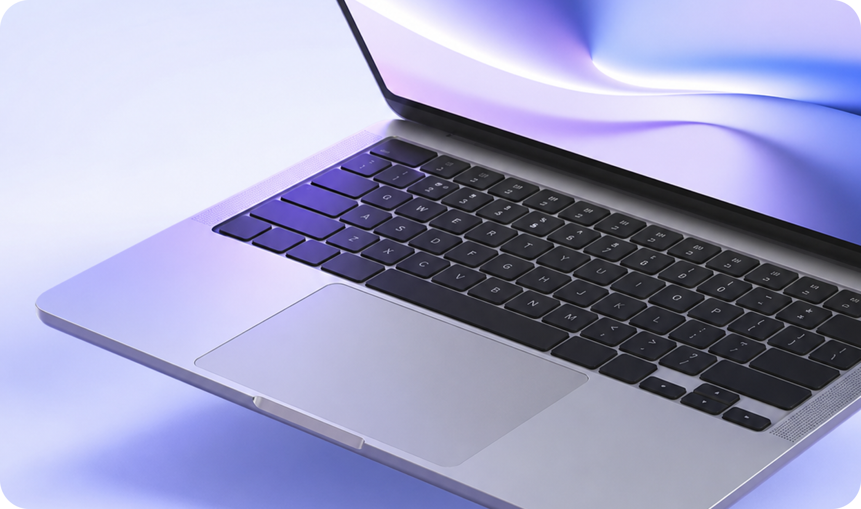 Ноутбук с платформой sovlium на экране